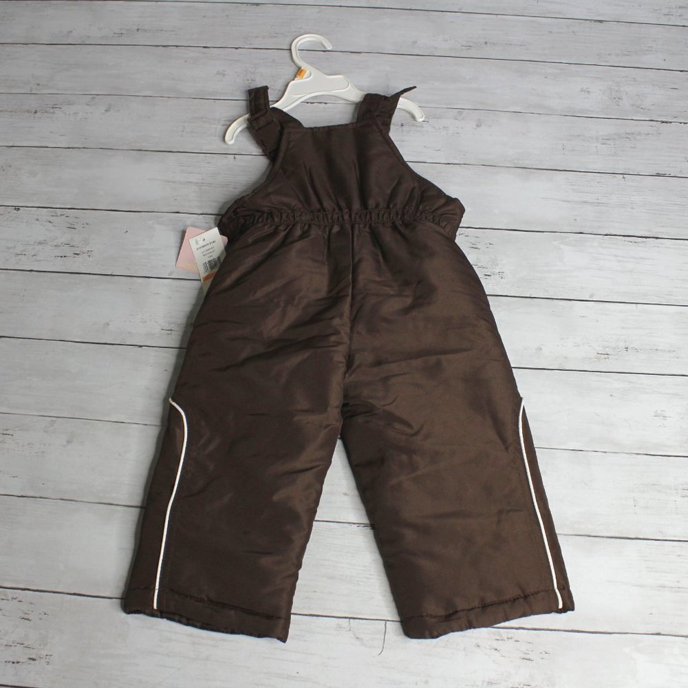 London Fog Baby Girl's Winter Puffer Coat Bib Snow Pants Size 12 Months - Picture 5 of 7